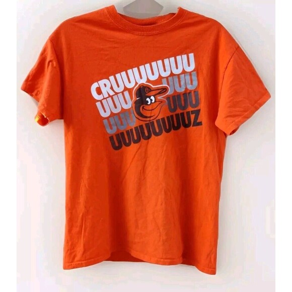 Baltimore Orioles Mascot CRUUUUUUUUUZ (27 Z's) MLB Orange T-shirt Gildan Medium - Picture 1 of 7